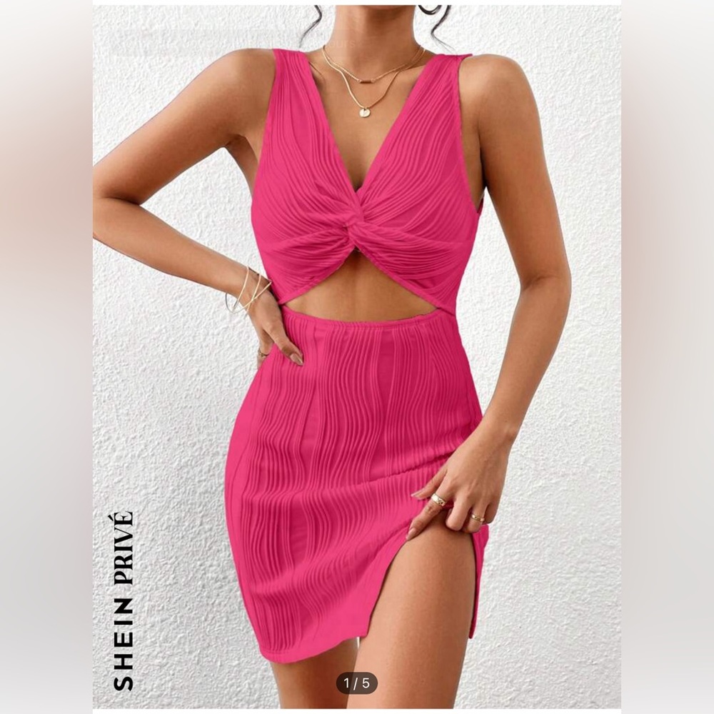 SHEIN pink dress